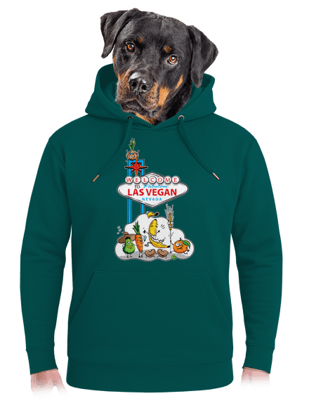 Las Vegan unisex prémium pulóver Emerald Green