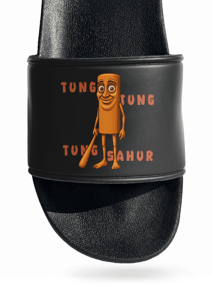 Tung Tung Tung Sahur – Italian Brainrot papucs Black