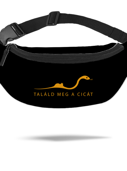 Találd meg a cicát övtáska Black
