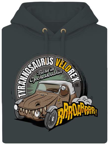 Tyrannosaurus Velorex unisex prémium pulóver Charcoal