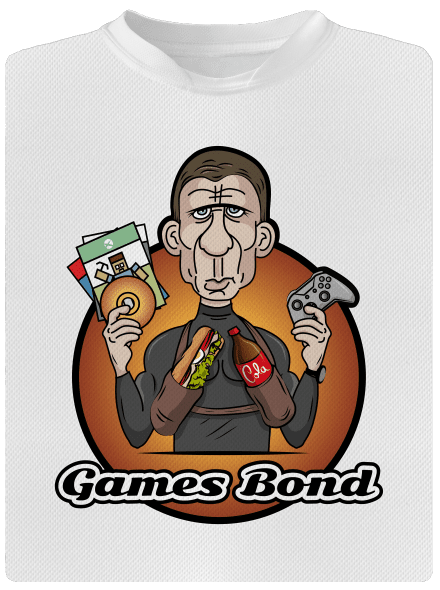 Games Bond gyerek sport póló White