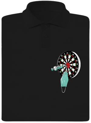 Közbelépés férfi pólóingek Black