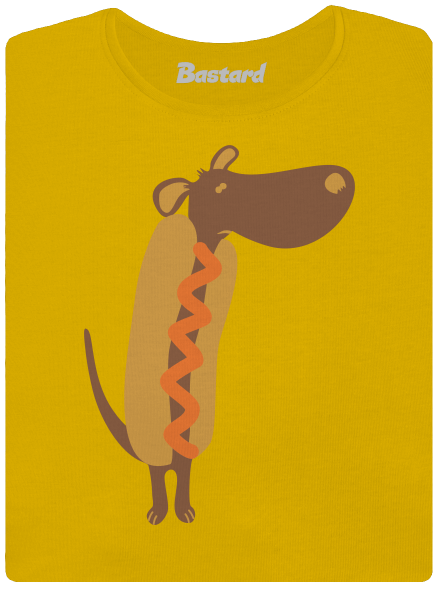 Hot dog női póló Yellow