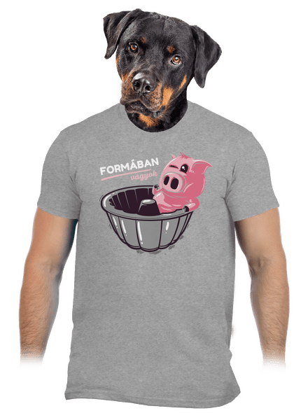 Formában férfi póló Sport Grey