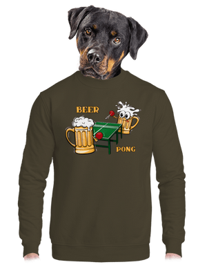 Beer pong unisex crewneck Urban Khaki