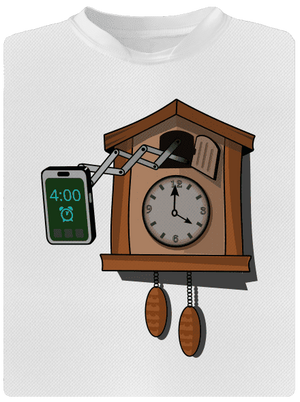 Mobil kakukk férfi sportpóló White