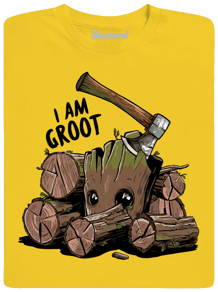 I Am Groot férfi póló Gold