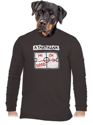 A taktikánk férfi hosszú ujjú póló Bear Brown