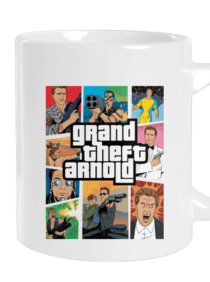 Grand Theft Arnold nagy bögre White