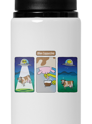 Alien Cappuccino kulacs White