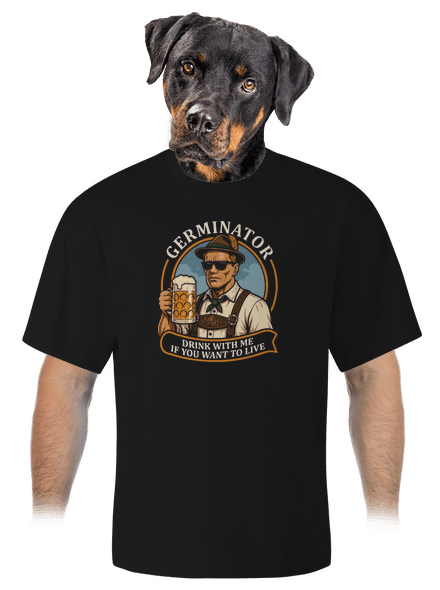 Germinator unisex túlméretezett póló Black