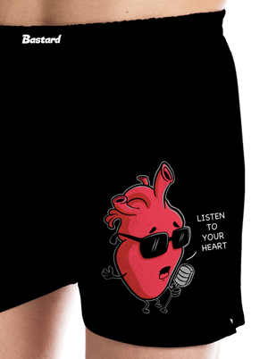 Listen to your heart férfi alsó nadrág Black