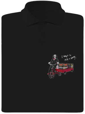 I want to play a game férfi pólóingek Black