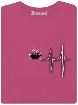 Coffee help prémium női póló Magenta