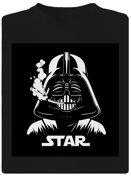 Darth Star gyerek sport póló Black