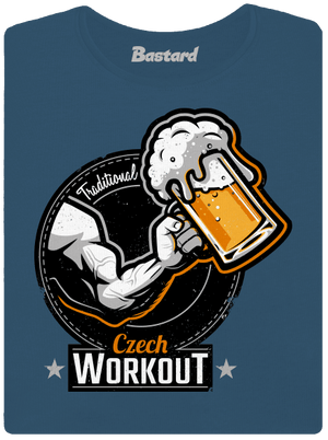 Czech workout prémium női póló Petrol Blue