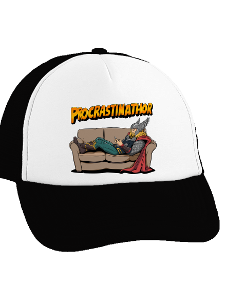 Procrastinathor teherautós sapka Black cap