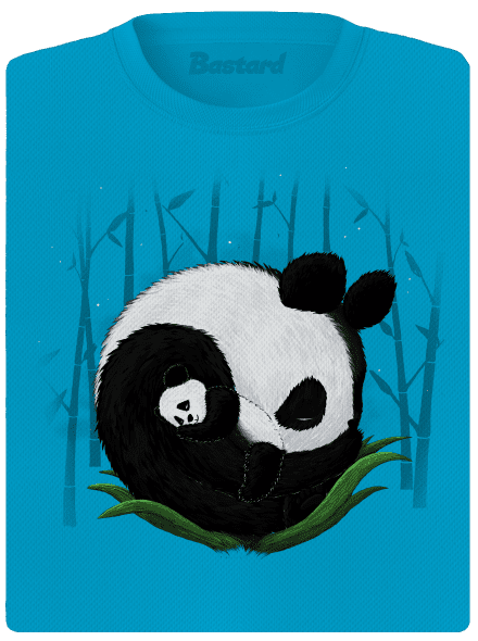 Két alvó panda női sportpóló Blue Atol