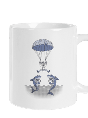 Ebéd egy cápával hagyományos bögre White