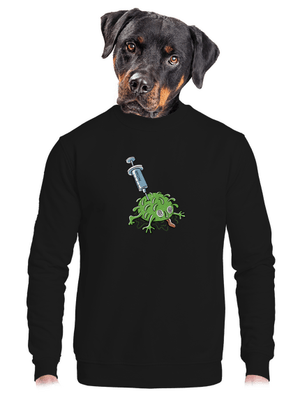 Elakadt covid unisex crewneck Black