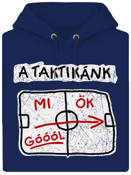 A taktikánk unisex prémium pulóver Navy
