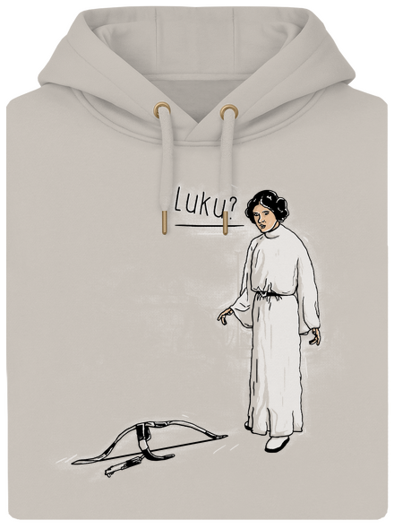 Luke és Leia unisex prémium pulóver Pastel Macchiato