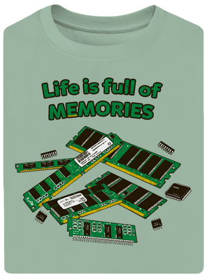 Memóriában tárolva unisex túlméretezett póló Sage