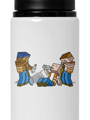 Real Minecraft kulacs White