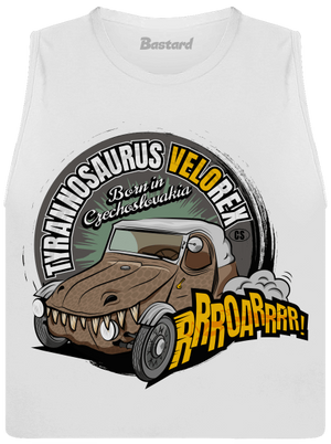 Tyrannosaurus Velorex női bővített trikó White