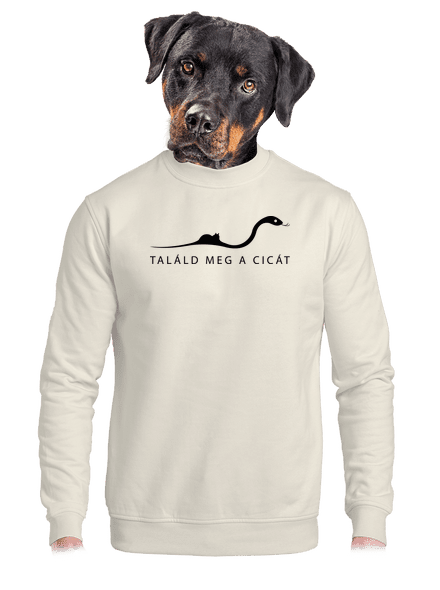 Találd meg a cicát unisex crewneck Off White