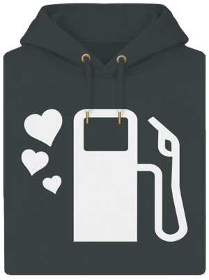 Tele kérem unisex prémium pulóver Charcoal