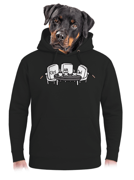 Elválaszthatatlan haverok unisex prémium pulóver Dark Black
