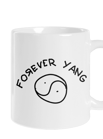 Forever Yang hagyományos bögre White