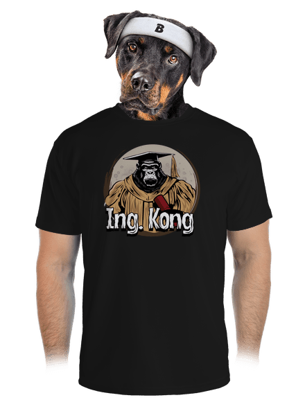 Ing. Kong férfi sportpóló Black