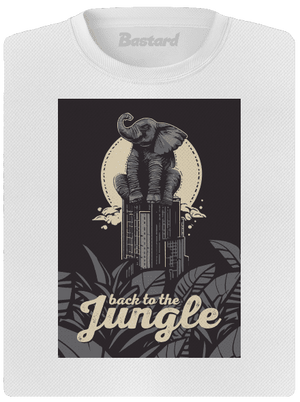 Back to the jungle női sportpóló White