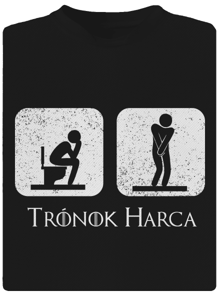 Trónok Harca férfi sportpóló Black