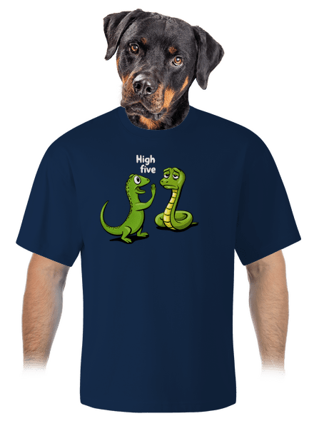 High Five unisex túlméretezett póló Midnight Blue