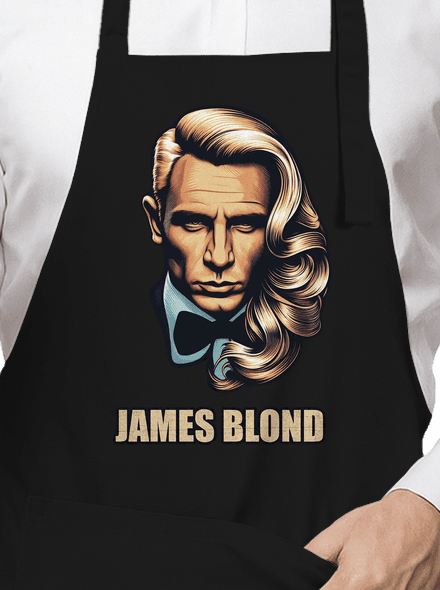 James Blond kötény Black
