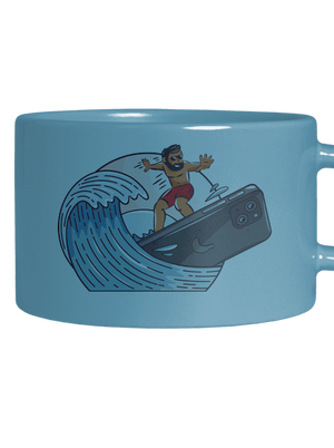 Szörfös vagyok macaron bögre Blue Macaron