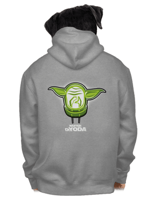 Master DiYoda cipzáras férfi pulóver Light Melange