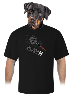 Dart(h) unisex túlméretezett póló Black