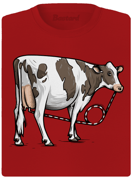 Cow drink női sportpóló Red Mal