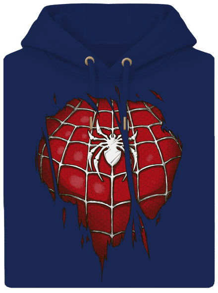 Spider inside unisex prémium pulóver Navy
