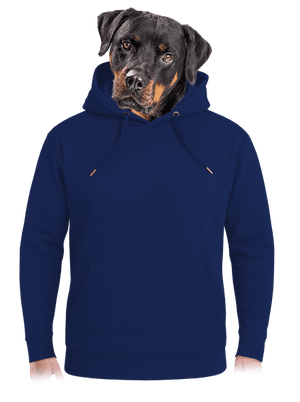 Nyomtatás nélkül unisex prémium pulóver Navy