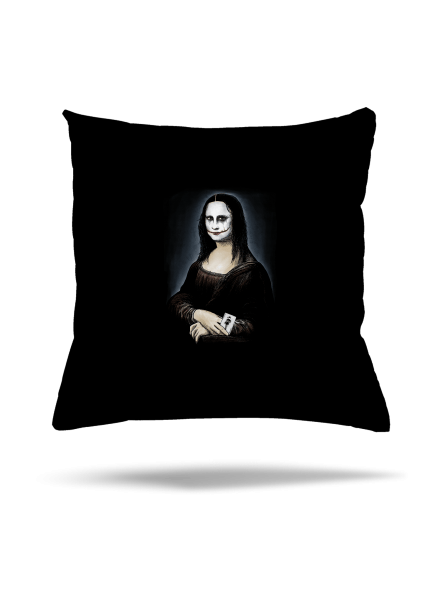 Mona Joker Lisa párna Black