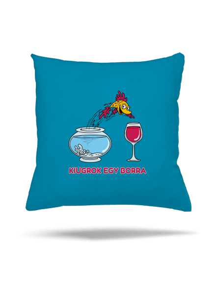 Kiugrok egy borra párna Blue Turquoise