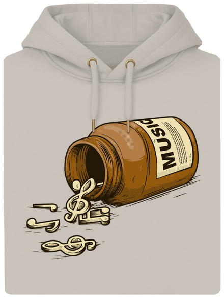 Music Pills unisex prémium pulóver Pastel Macchiato