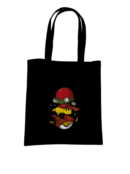 Pokémon burger táska Black