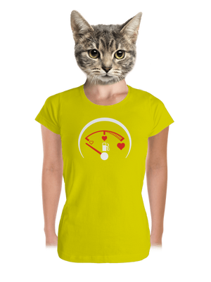 Tele kérem prémium női póló Lemon