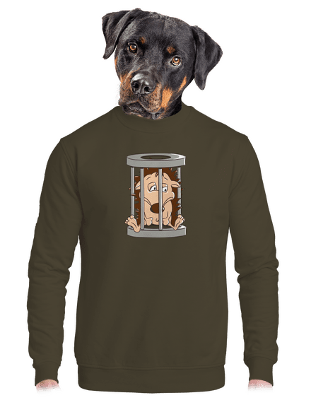 Sün a ketrecben unisex crewneck Urban Khaki